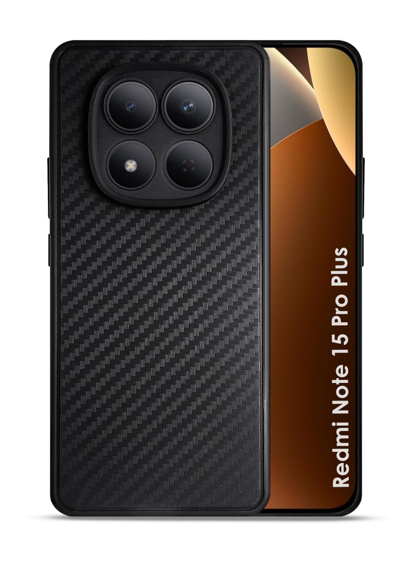 Xiaomi Redmi Note 15 Pro Plus 5G Silicone Back Case Cover - TPU Silicone, Durable & Accurate Cut-outs - Scratch, Dust & Smudge Protection, Shockproof & Water-Proof Cover for Xiaomi Redmi Note 15 Pro Plus 5G - Black - Image 1